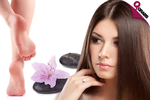 For QR135 Enjoy a Signature Pedicure and a Power Dose Hair Treatment! (QR385 Value)